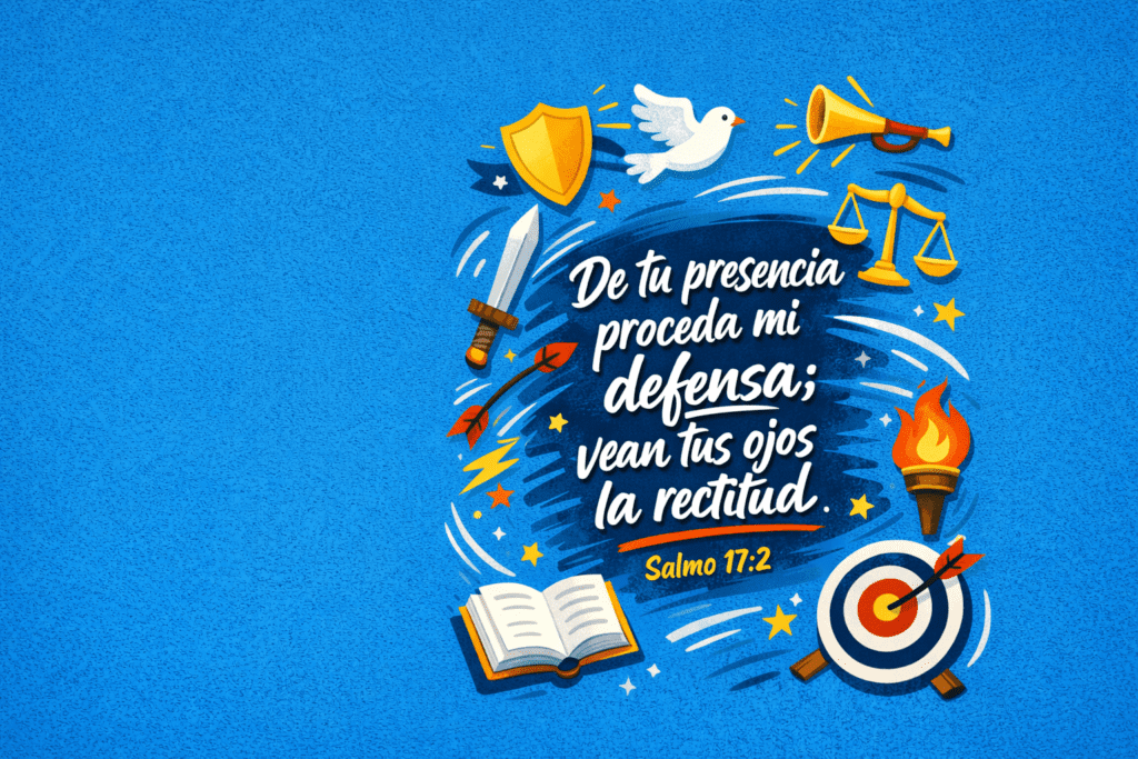 De tu presencia proceda mi defensa; Vean tus ojos la rectitud. Salmos 17:2