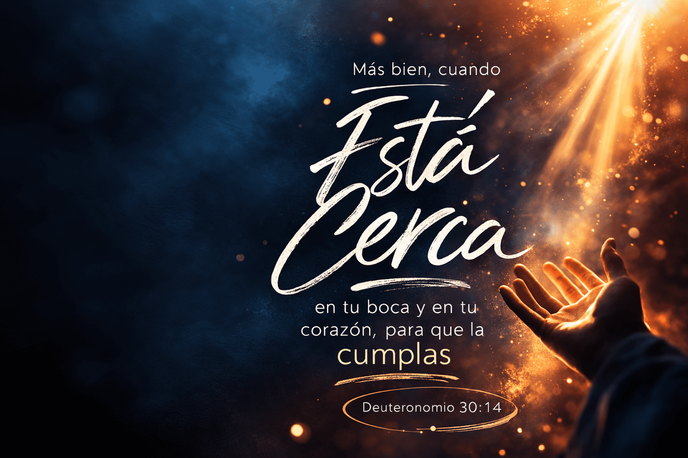 SU PALABRA ESTÁ CERCA EN DEUTERONOMIO 30:14