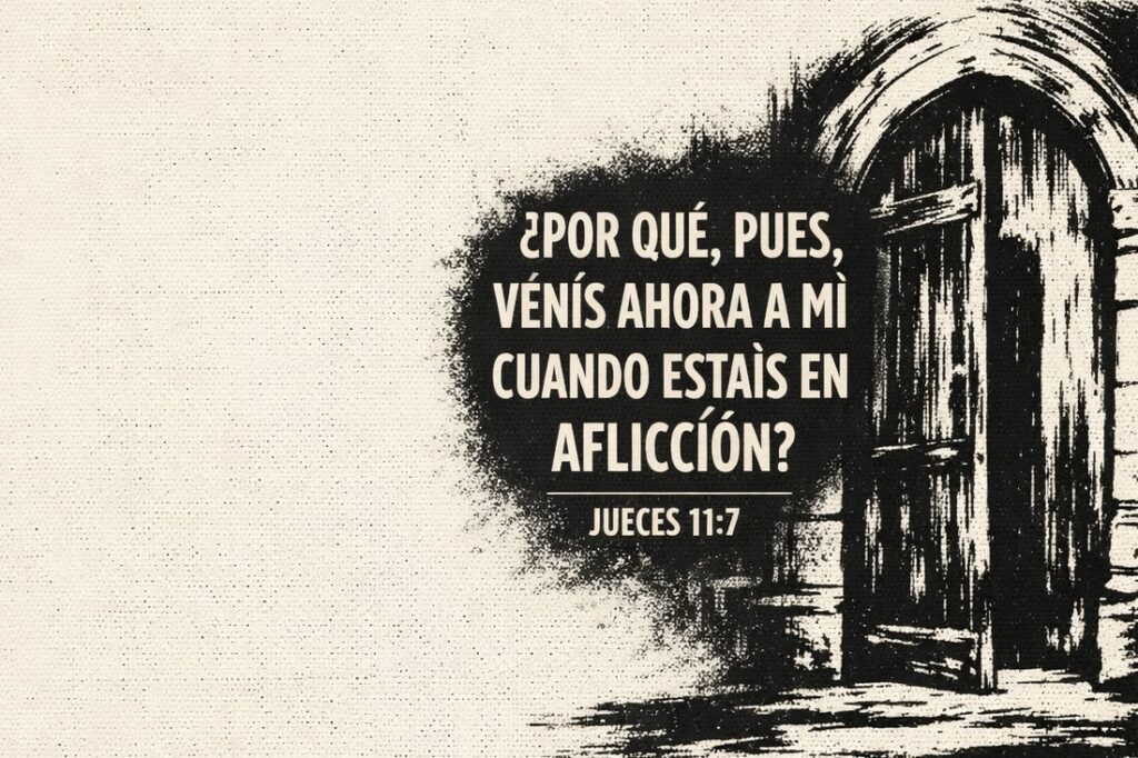 ¿Por qué, pues, cuando estais en jueces 11:7