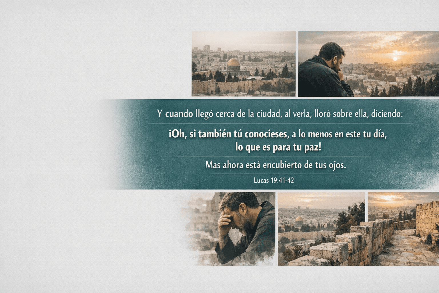 Conocer lo que es para nuestra paz en Lucas 19:41-42