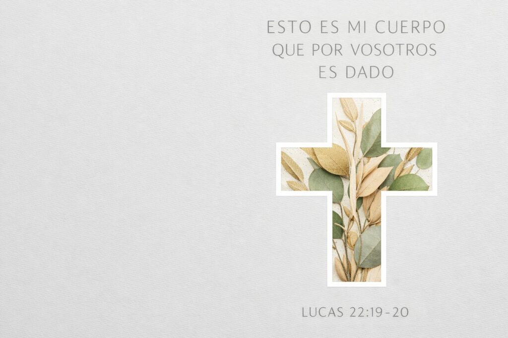 Esto es mi cuerpo que por vosotros es dado lucas 22:19-20