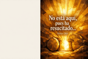 No está aquí, pues ha resucitado... Mateo 28:6