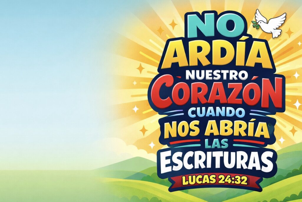 No ardía nuestro, corazón • Cuando nos abría = Las escrituras lucas 24:13-35