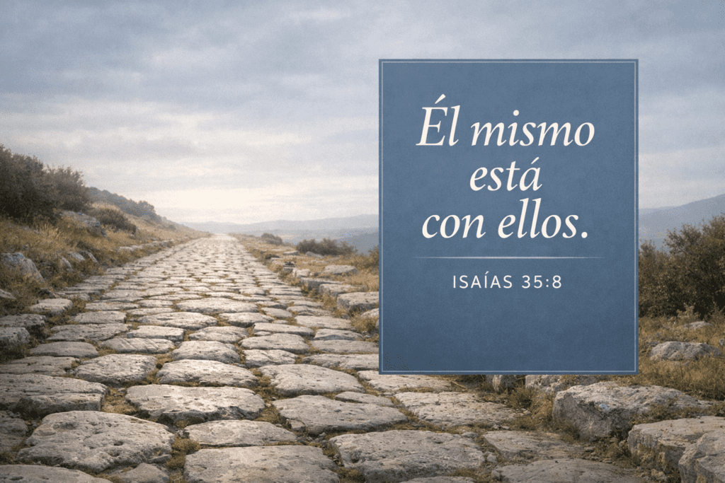 Él mismo está con ellos. ISAÍAS 35:8