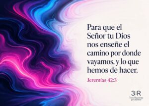 Para que el Señor tu Dios nos enseñe el camino por donde vayamos, y lo que hemos de hacer. Jeremías 42:3