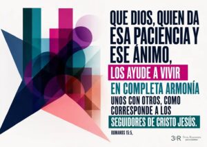 Imagen destacada del devocional «La armonía que Dios da a su Iglesia», con referencia a Romanos 15:5.
