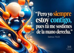 Imagen destacada del devocional «Estás cerca», con referencia a Salmos 73:23.