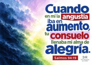 Imagen destacada del devocional «No te preocupes», con referencia a Salmos 94:19.