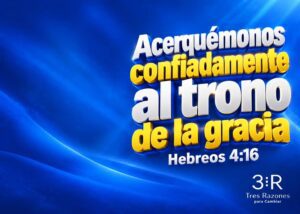 Imagen destacada del devocional «Acércate con confianza a Dios», con referencia a Hebreos 4:16.